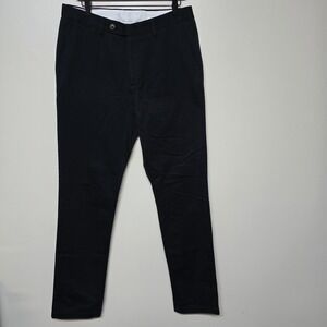Spier & Mackay Pants Mens 33 Black Chinos Casual Slim Fit‎ Cotton Straight Leg